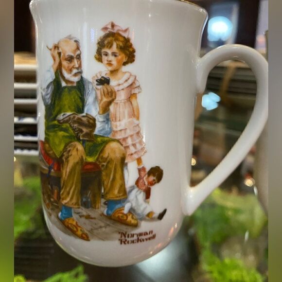 Set of 3, Official Norman Rockwell Collectible Mug with 24K Trim Vintage - Picture 7 of 10